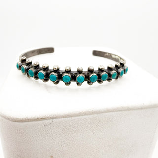 Blue Cadence Zuni Snakeye Cuff