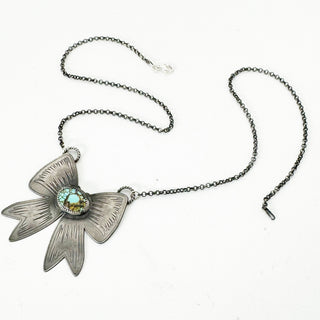 Custom Turquoise Bow Necklace