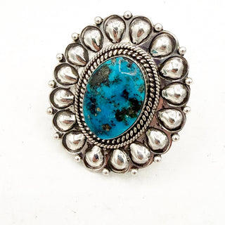 Tyler Brown Persian Turquoise Concho Ring