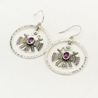 Hespera Alexandrite Thunderbird Statement Earrings