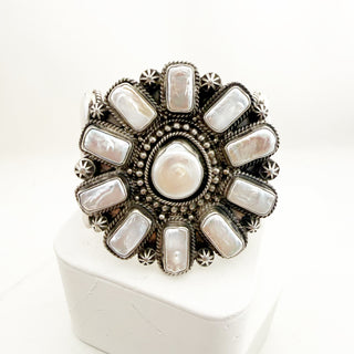 TYLER BROWN MASSIVE COIN PEARL CUFF