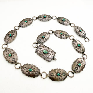 Desert Ledger Vintage Silver Concho Belt