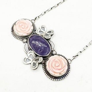 Sheila Tso Butterfly Bar Necklace