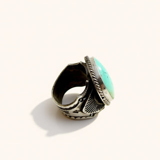 Turquoise Haze Andy Cadman Nila Signet Ring