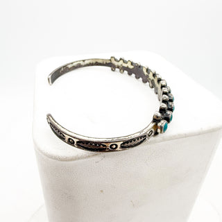 Blue Cadence Zuni Snakeye Cuff