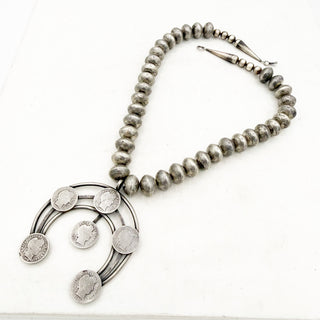 Echoes of Liberty - Antique Barber Dime Necklace