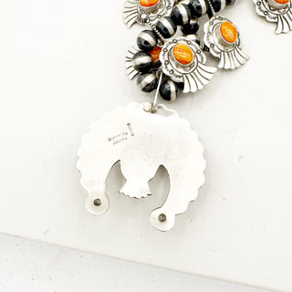 Marcella James Orange Spiny Squashblossom Set