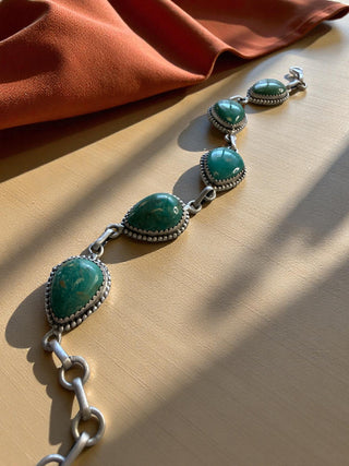 Five Stone Sterling Bracelet