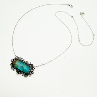 Cassie Bar Necklace - Kingman Crystal Doublet