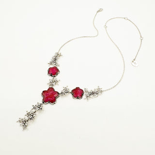 Cherry Blossom Lariat - Ruby