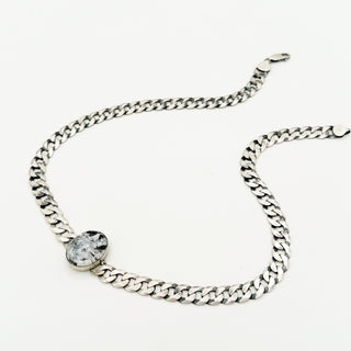 Curb Chain Gemstone Necklaces