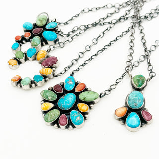 Native Made Rainbow Cluster Necklaces