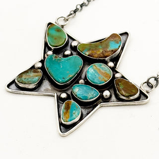 Jacqueline Silver "Mosaic" Royston Star Necklace