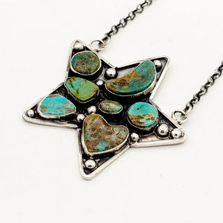 Jacqueline Silver "Mosaic" Royston Star Necklace