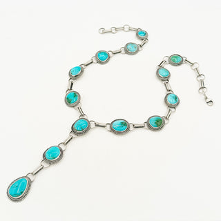 Red Skin Turquoise Lariat by Shay Pfeifer