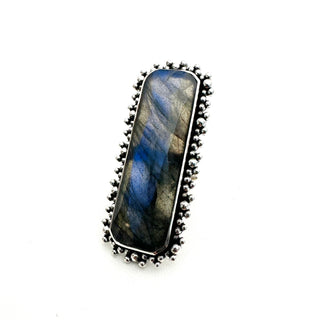 Brilliant Baguettes Mega Rings- Labradorite