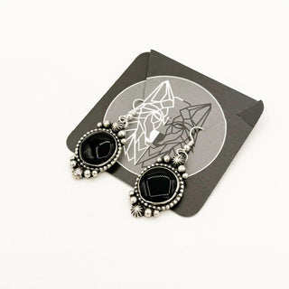 Black Onyx Earrings by Jason Ogg