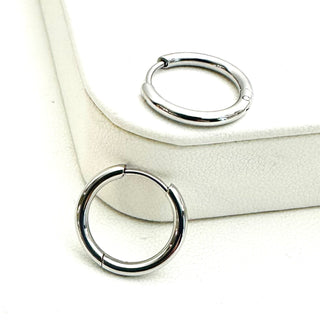 Sterling Charm Hoops - Earrings