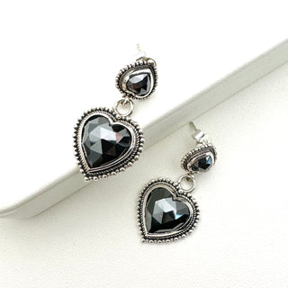 Double Heart Studs