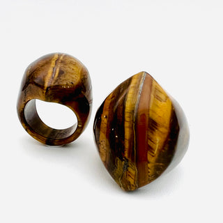 GemFire - Tiger's Eye Navette Ring